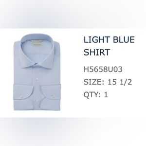 SuitSupply light blue Egyptian cotton shirt